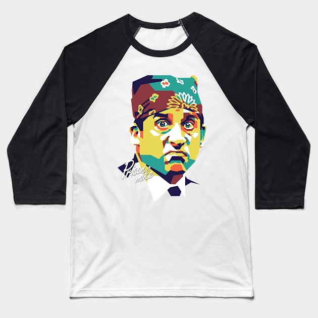 Prison Mike On WPAP #1 Baseball T-Shirt by pentaShop